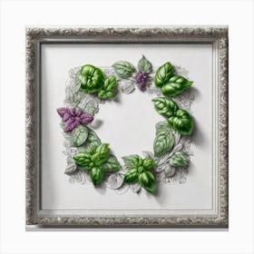 Wreath Of Herbs Canvas Print