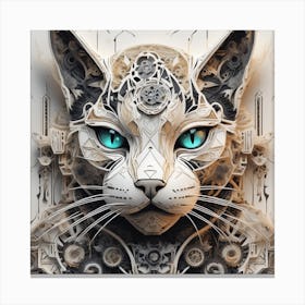 Steampunk Cat Canvas Print