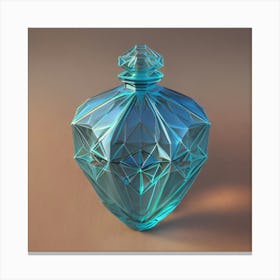 Glass Perfume Bottle Canvas Print