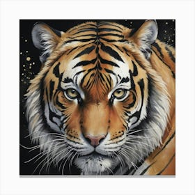 Tiger Doesn't Lose Sleep Animal Art Print 1 Canvas Print