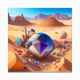 Diamond In The Sand Canvas Print