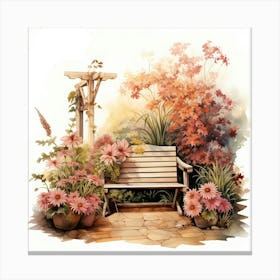 Garden Bench 1 Canvas Print