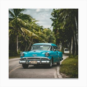 Classic Car In Cuba 6 Canvas Print