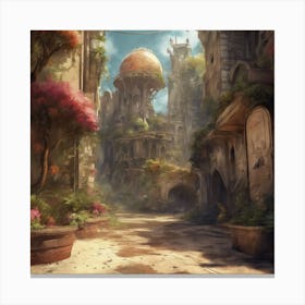 Fantasy City 49 Canvas Print