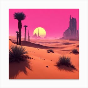 Desert Landscape Canvas Print