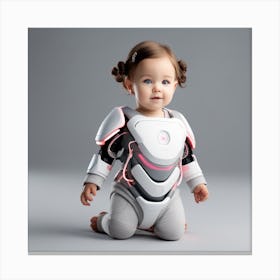 Robot Baby 3 Canvas Print