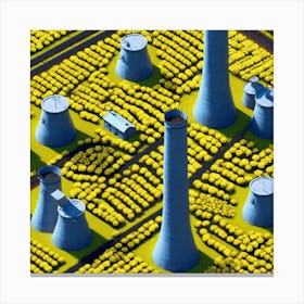 City Of Power Plants Canvas Print