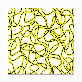 Abstract Wavy Lines 3 Canvas Print