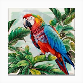 Colorful Parrot Canvas Print