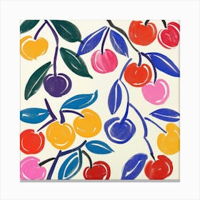 Cherries Matisse Style 12 Canvas Print