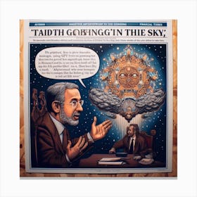 Tadhi Gorbing In The Sky Canvas Print