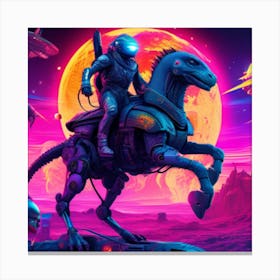 Qianlima The Cybernetic Dragon Horse Hybrid Canvas Print