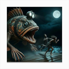 Monster Fish Canvas Print