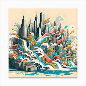 Cityscape 2 Canvas Print