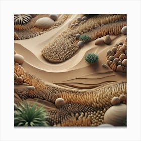 Sand Art Canvas Print