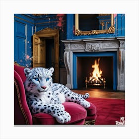 Leopard chilling Canvas Print