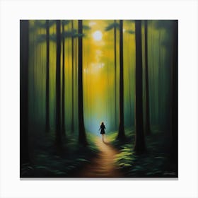 Alice In The Woods Canvas Print