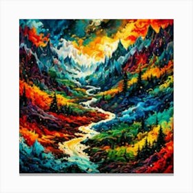 Rainbow River Canvas Print