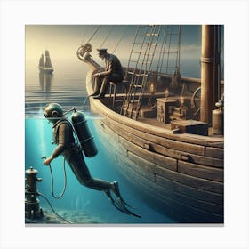 Ocean Diver 8 Canvas Print