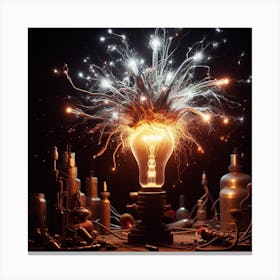 Electric Dreams: Sparking Life into Everyday Objects 1 Canvas Print