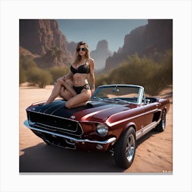 Sexy Mustang Canvas Print