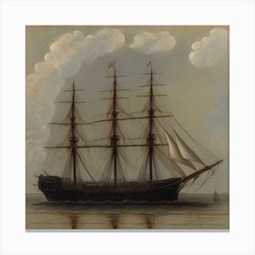 Ship In The Water Canvas Print