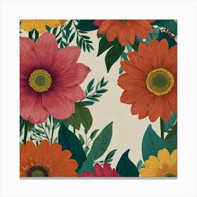 Floral Pattern Canvas Print