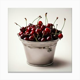 Cherry Bucket Canvas Print