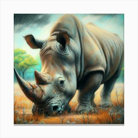 Rhinoceros 8 Canvas Print