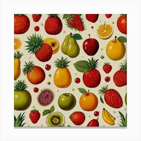 Fruit Pattern Canvas Print