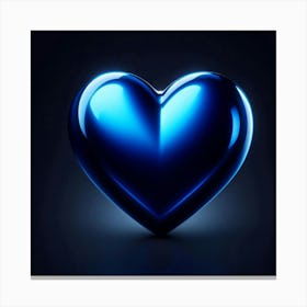 Blue Heart 2 Canvas Print