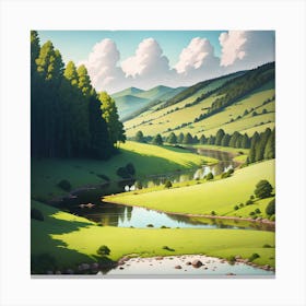 Landscape Painting 3 Canvas Print