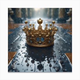 Crown In The Rain Canvas Print