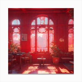 Red Room 3 Canvas Print