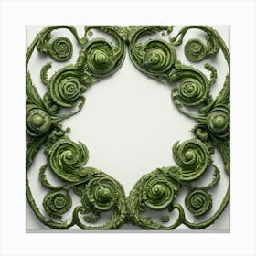 Fern Wreath Canvas Print