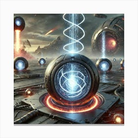 Wormhole Grenades Image Canvas Print