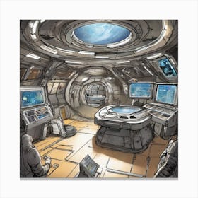 Space Station Interior 4 Canvas Print