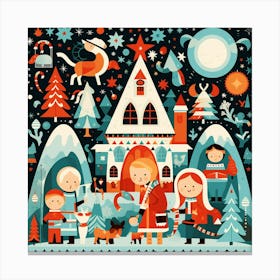 Christmas Village 20 Canvas Print