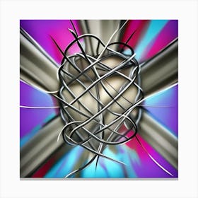 Heart Of Crucifixion Canvas Print