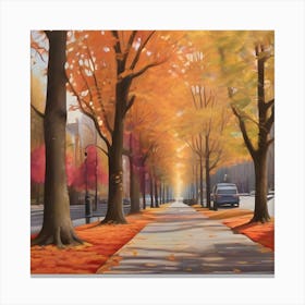 Autumn Street 5 Canvas Print