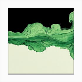 Green Smoke Canvas Print