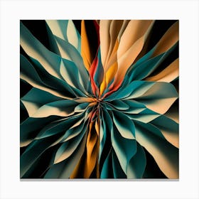 Abstract Flower Canvas Print