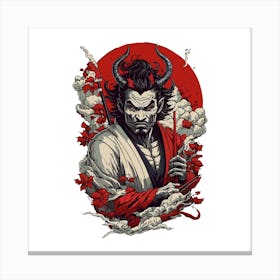 Samurai Demon Canvas Print