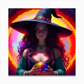 Sydney the Mystical Witch Canvas Print