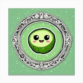 Kawaii Avocado Canvas Print