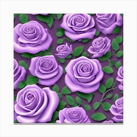 Purple Roses 4 Canvas Print