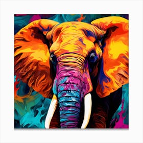 Elephant Painting 21 Canvas Print