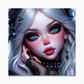 Gothic Doll 9 Canvas Print