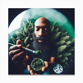 Cannabis Grower Canvas Print