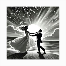 Dance On The Beach Canvas Print